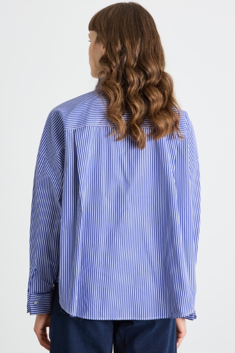 Camisa de popelina cuadrada