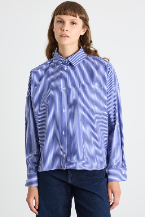 Boxy poplin shirt Intrend