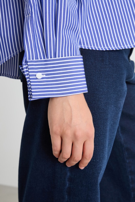 Camisa de popelina cuadrada