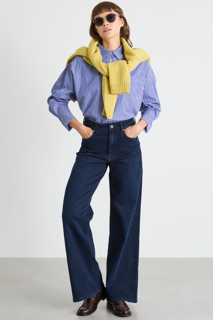Boxy poplin shirt Intrend