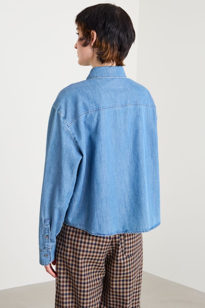 Cotton denim shirt Intrend - 2