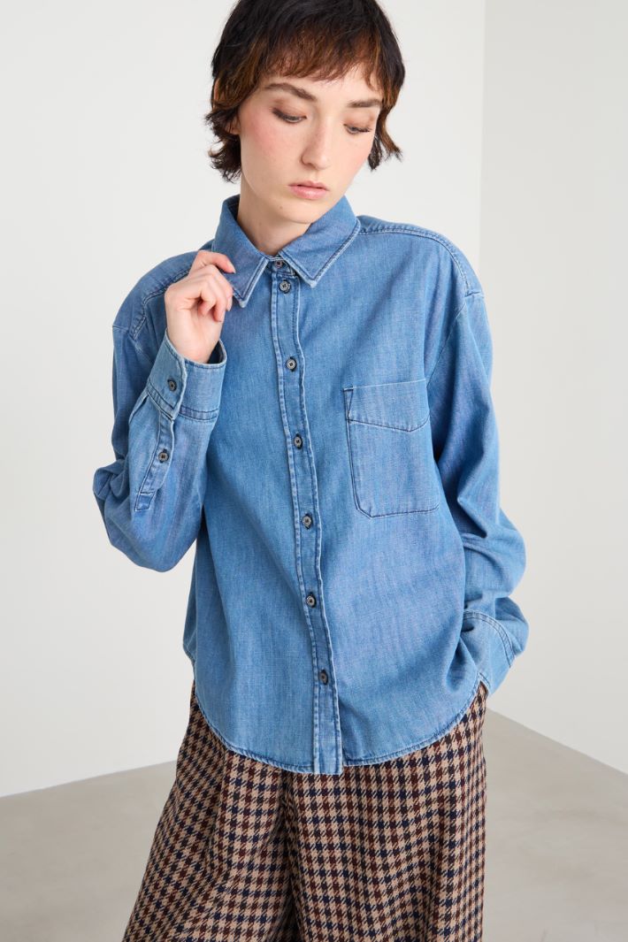Cotton denim shirt Intrend