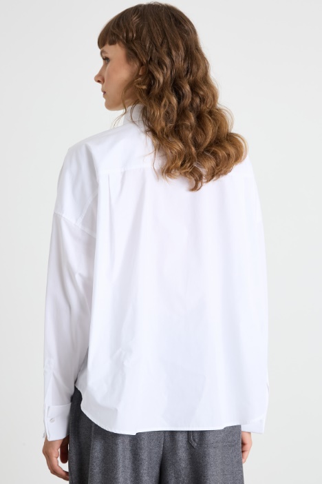 Camisa de popelina cuadrada