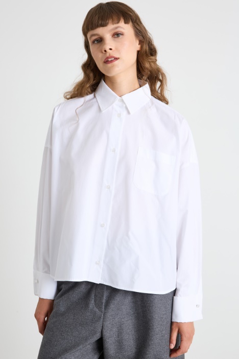 Boxy poplin shirt Intrend