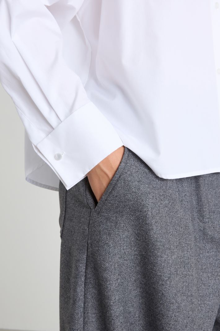 Boxy poplin shirt Intrend - 3