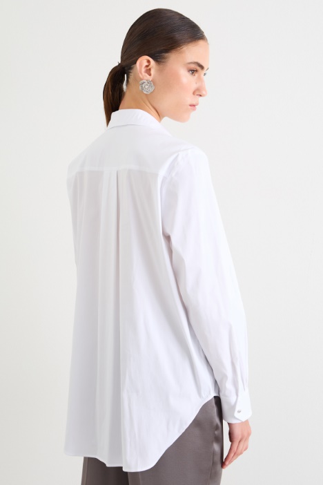 Camicia morbida in popeline