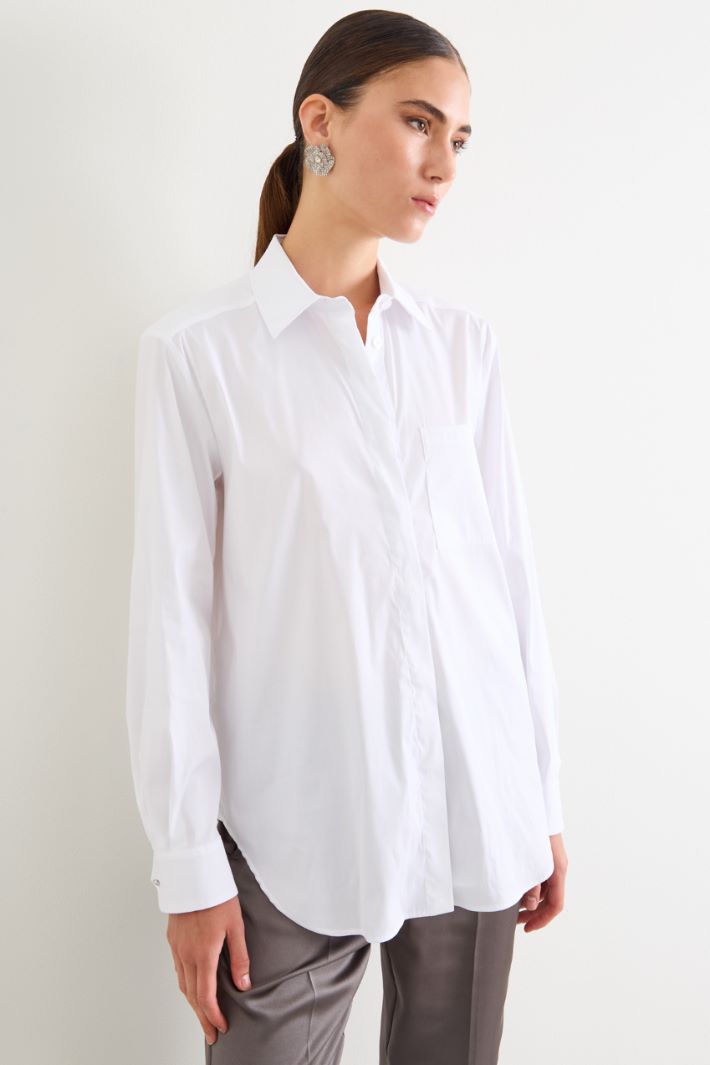 Camisa de popelina suave