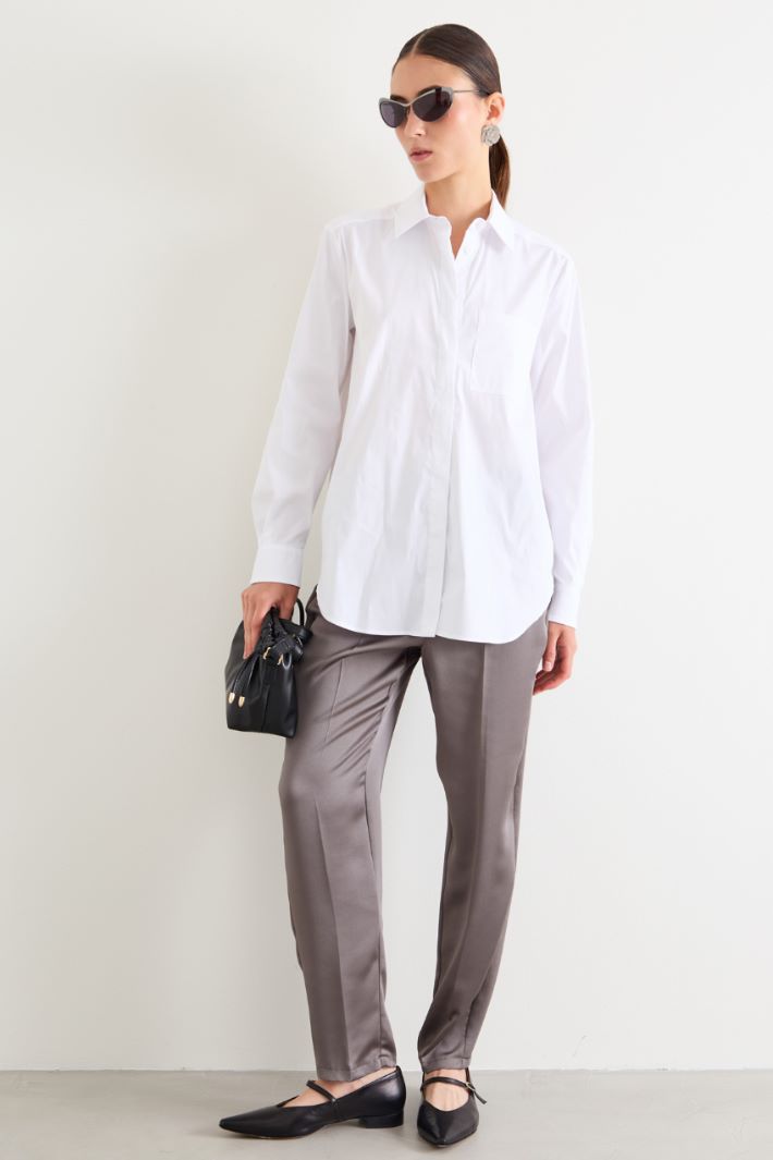 Camisa de popelina suave