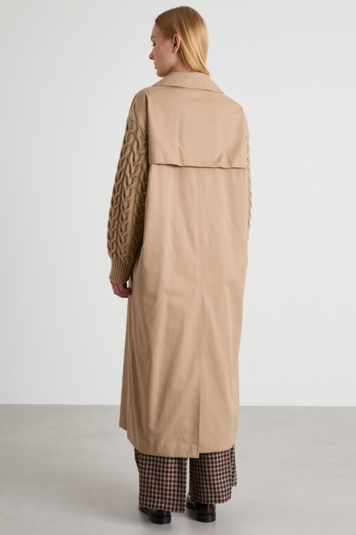Water-repellent gabardine trench coat Intrend - 3