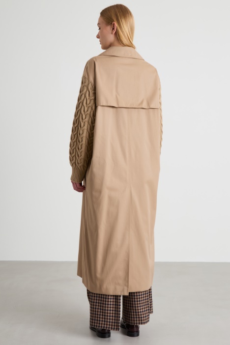 Trench de gabardina impermeable