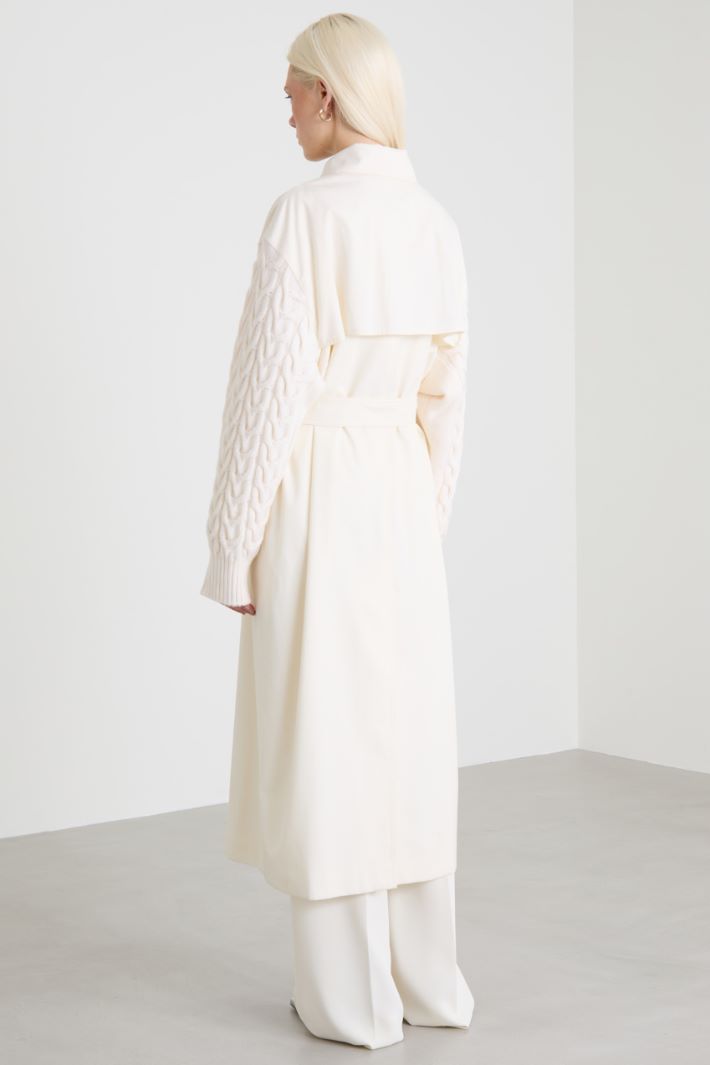 Water-repellent gabardine trench coat Intrend - 3
