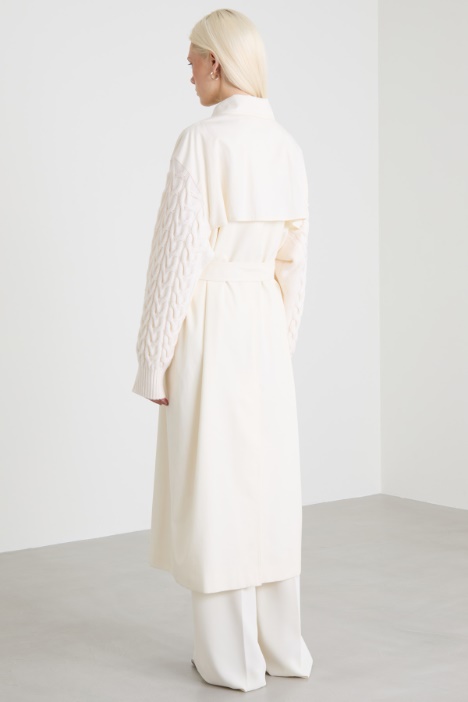 Trench de gabardina impermeable