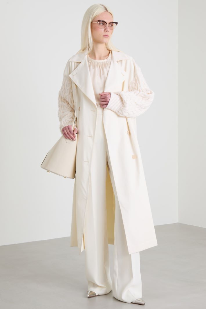 Water-repellent gabardine trench coat Intrend