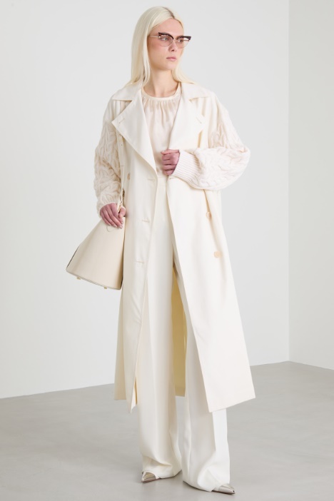 Water-repellent gabardine trench coat Intrend