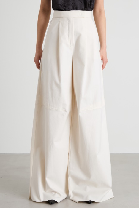 Pantalón ancho de algodón