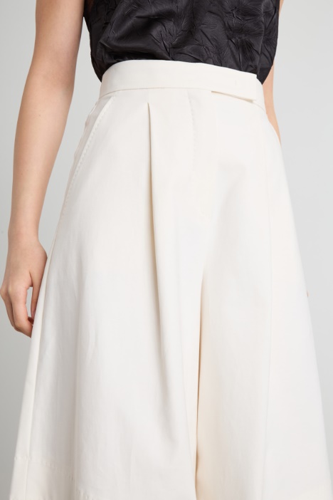 Pantalón ancho de algodón