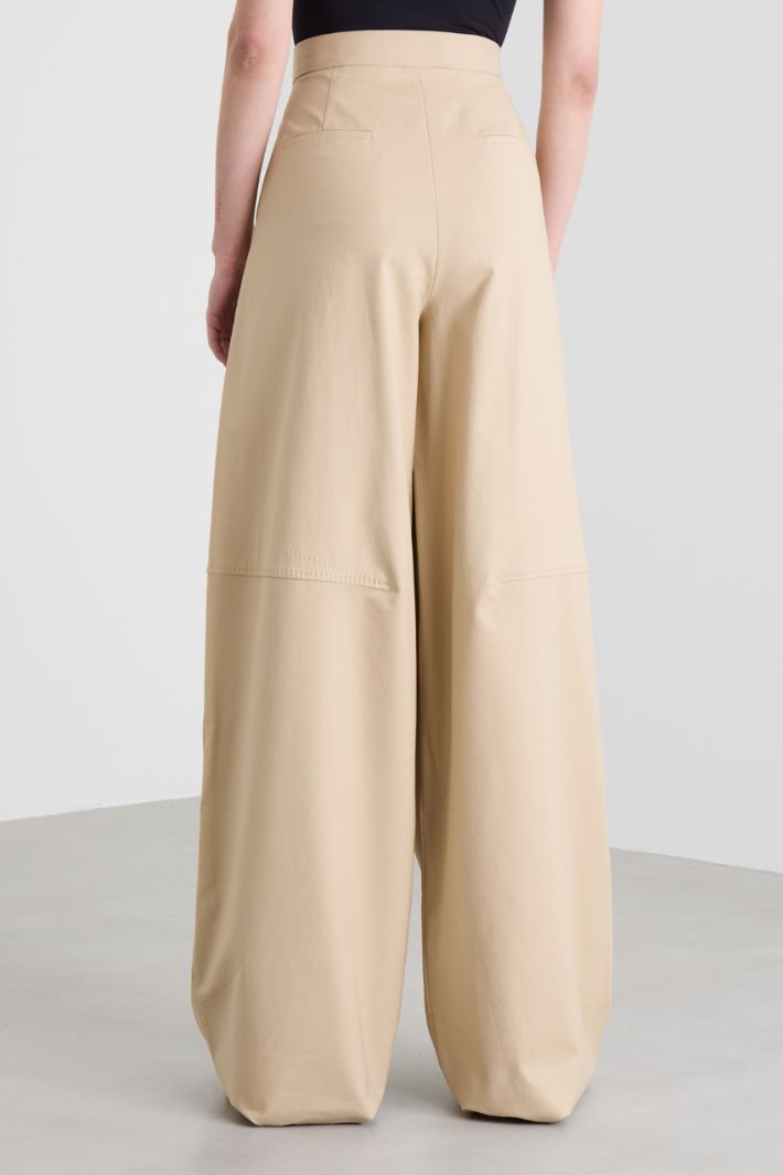 Pantaloni over in cotone Intrend - 3