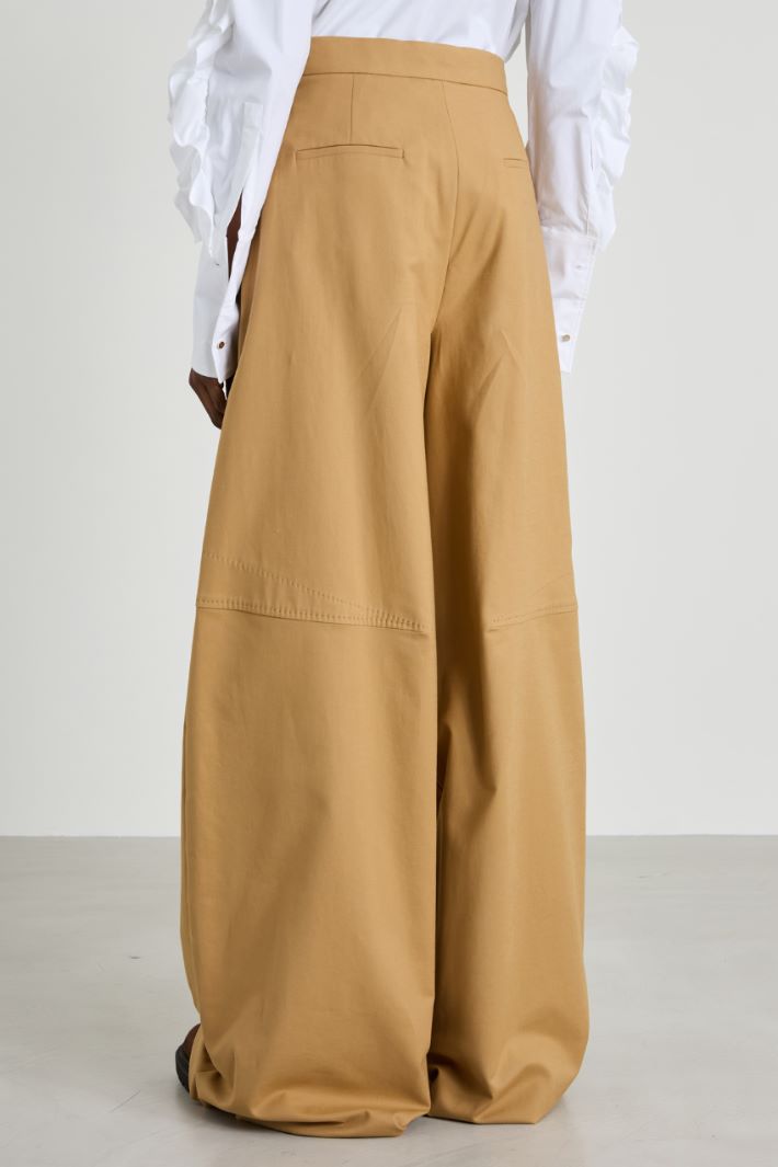 Pantaloni over in cotone Intrend - 3
