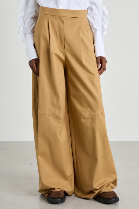 Pantalón ancho de algodón
