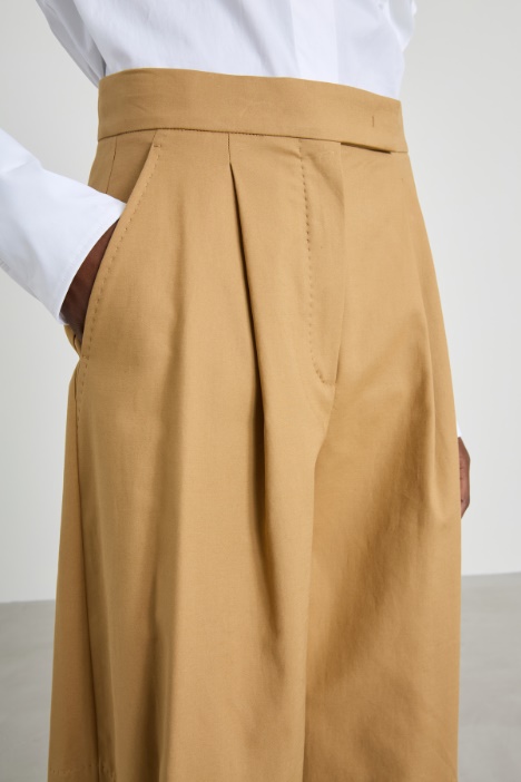 Pantalón ancho de algodón