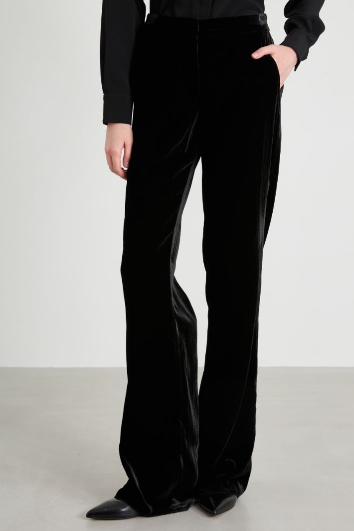 Relaxed-fit chenille trousers Intrend - 2