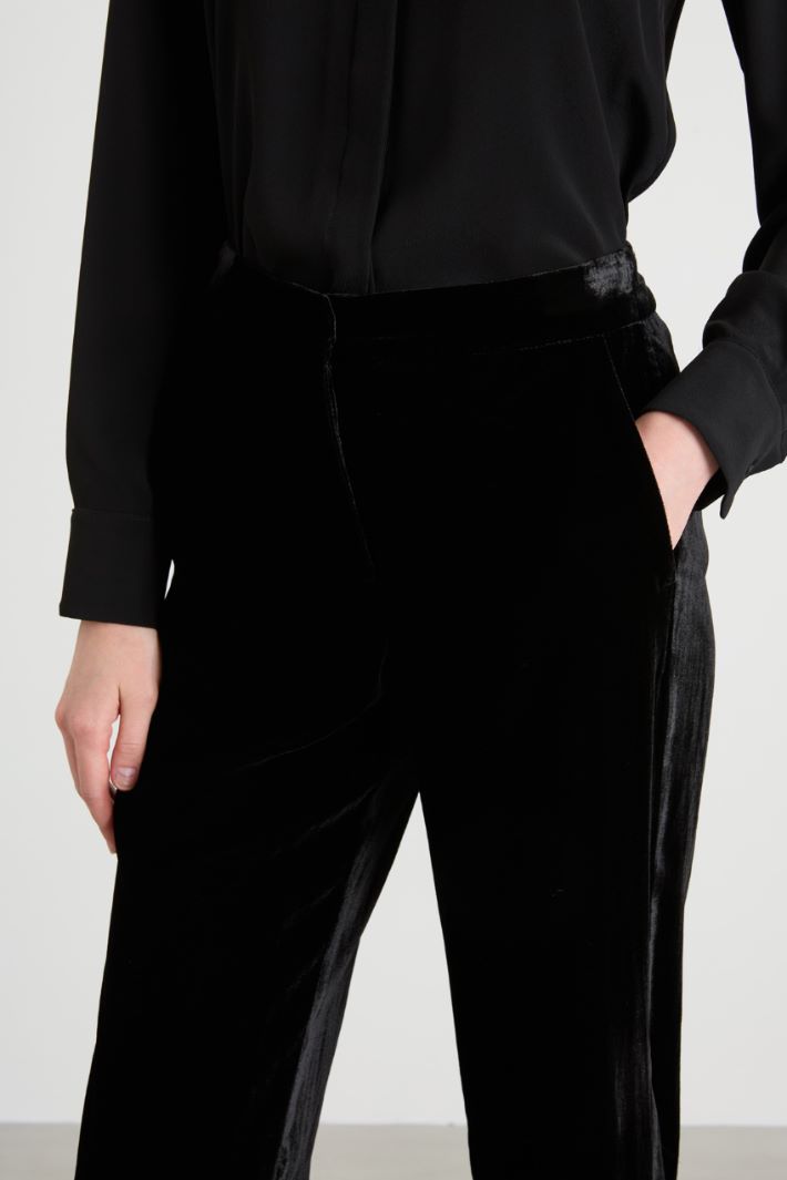 Relaxed-fit chenille trousers Intrend - 4