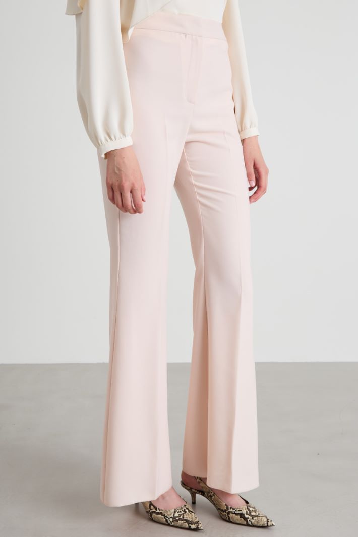 Flared envers satin trousers Intrend - 2