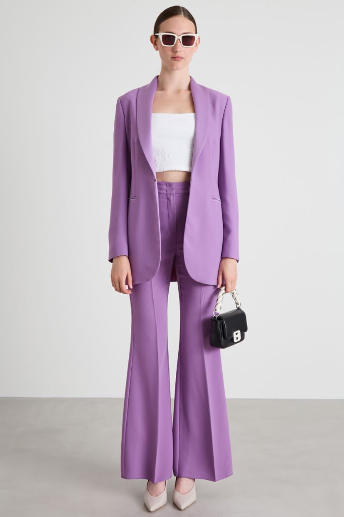 Flared envers satin trousers Intrend