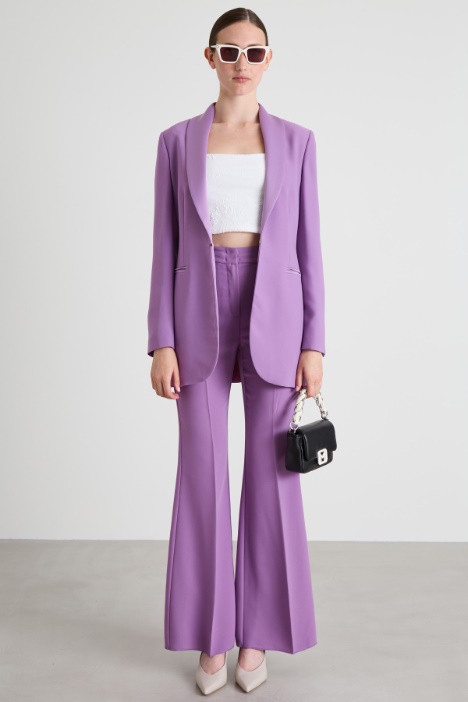 Flared envers satin trousers Intrend