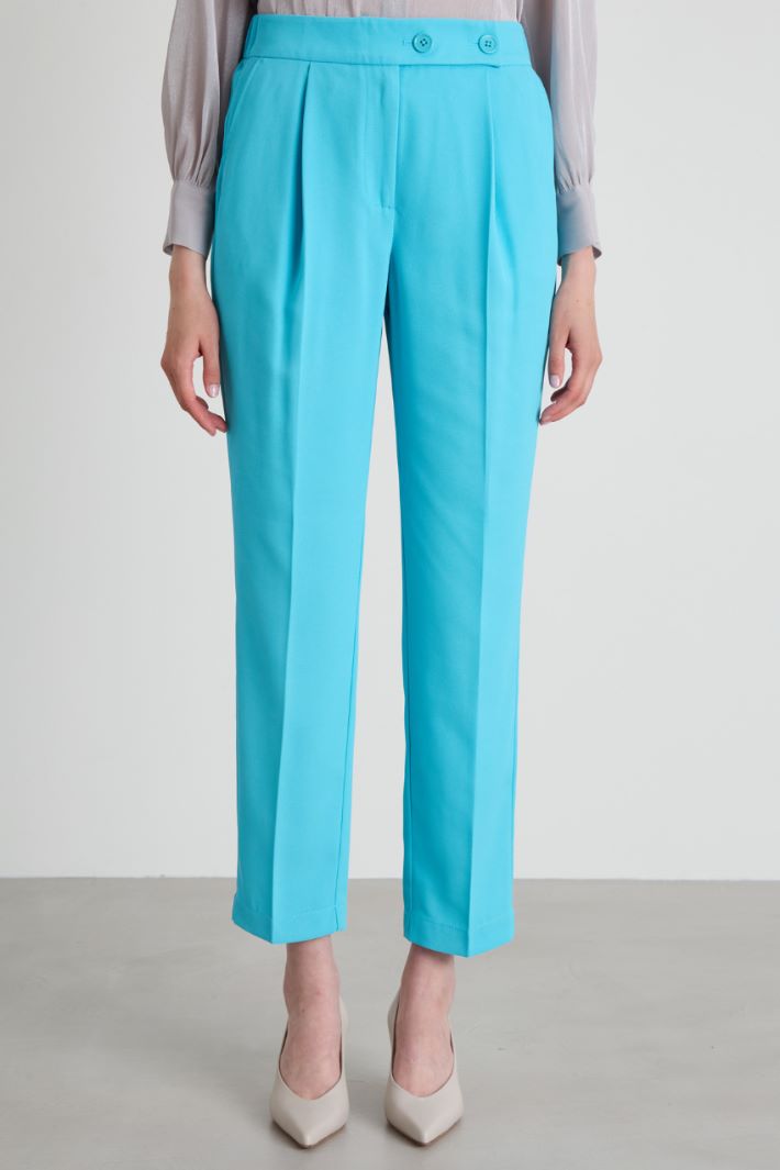 Pantaloni a sigaretta con pinces Intrend - 2