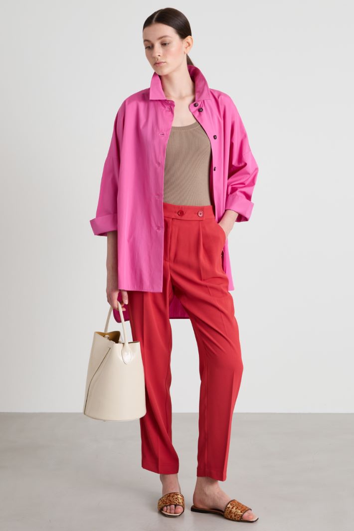 Pantaloni a sigaretta con pinces Intrend