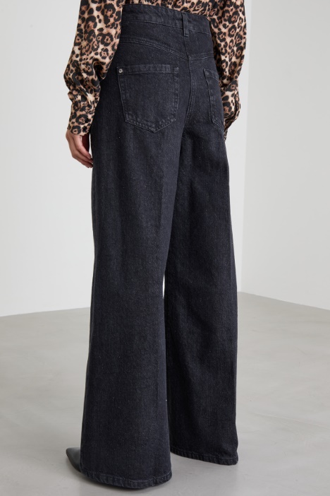 Jeans over con risvolto