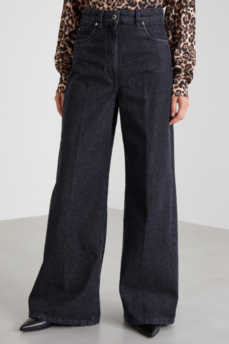 Jeans over con risvolto