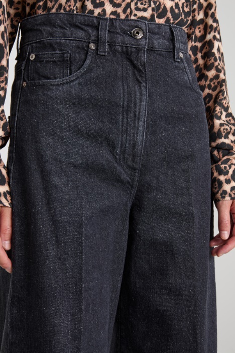 Jeans over con risvolto