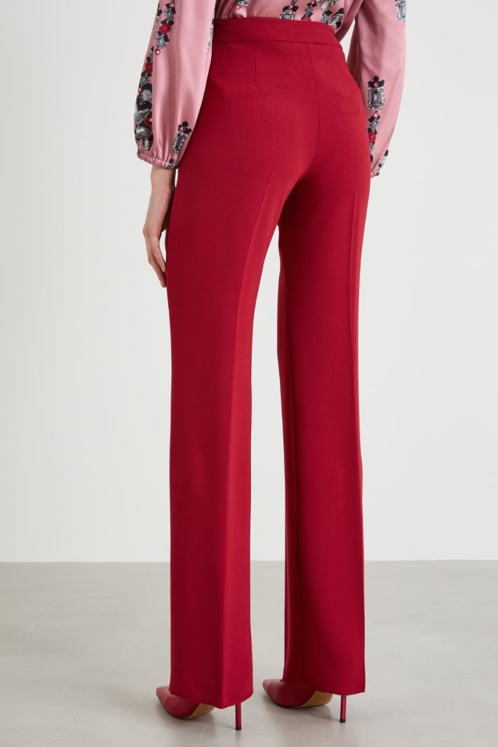 Pantaloni dritti in crépe Intrend - 3