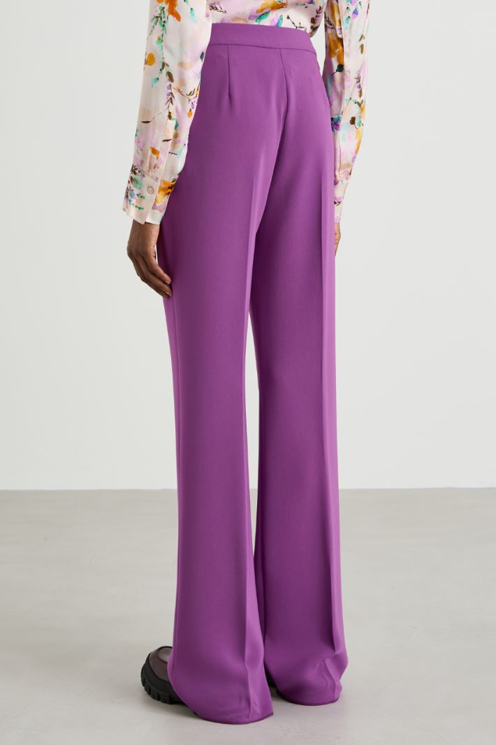 Pantaloni dritti in crépe Intrend - 3