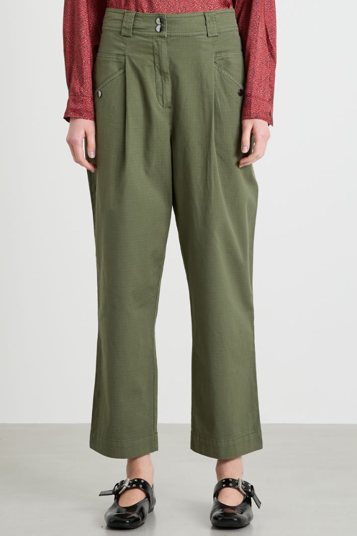 Cotton baggy trousers Intrend - 2