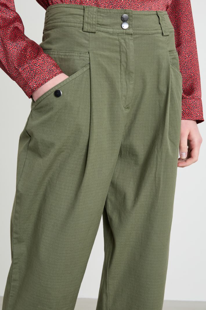 Cotton baggy trousers Intrend - 4