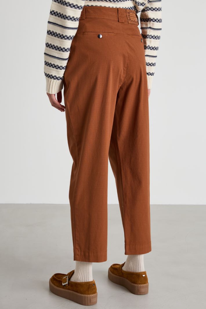 Cotton baggy trousers Intrend - 3
