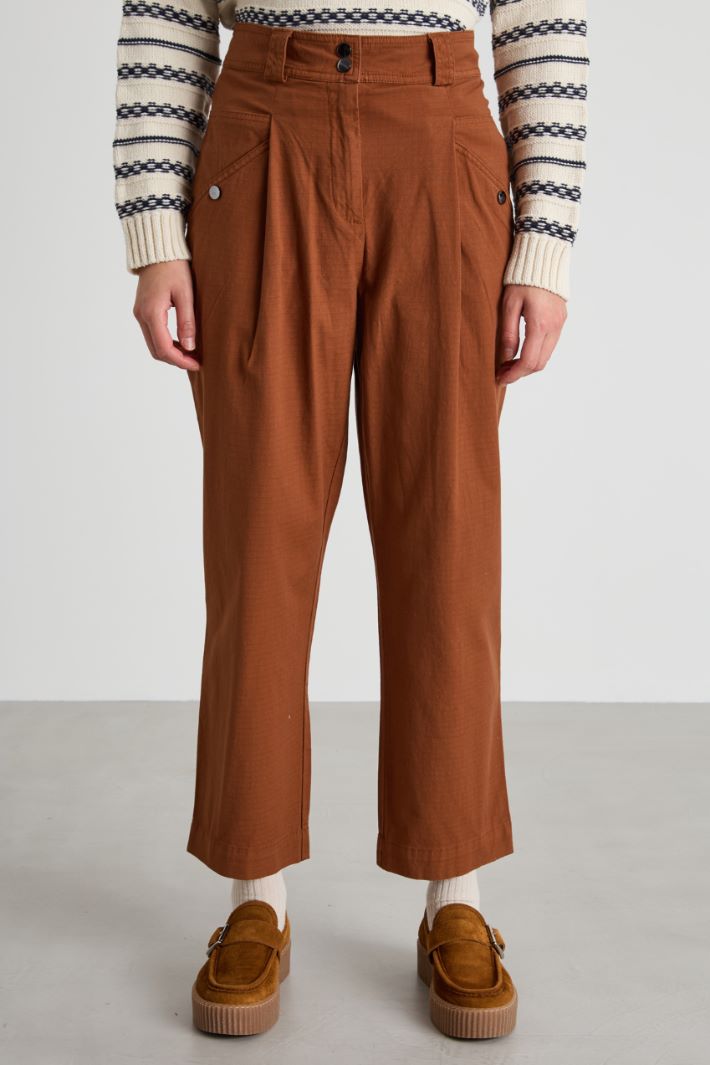 Cotton baggy trousers Intrend - 2
