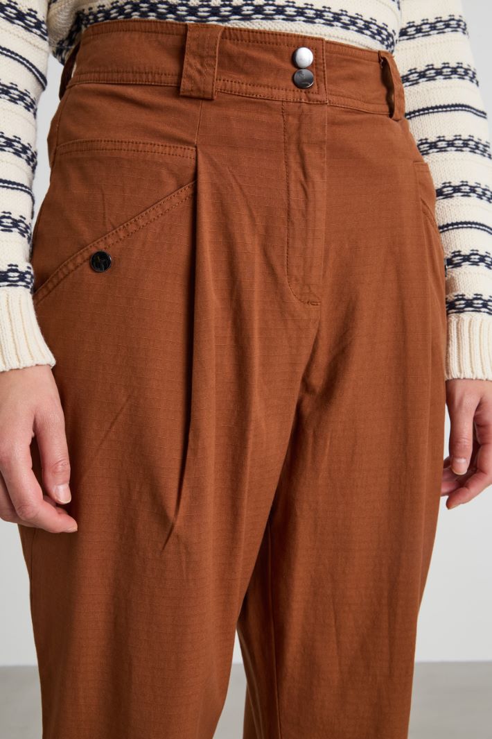 Cotton baggy trousers Intrend - 4