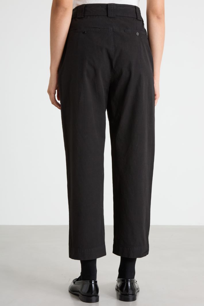Cotton baggy trousers Intrend - 4