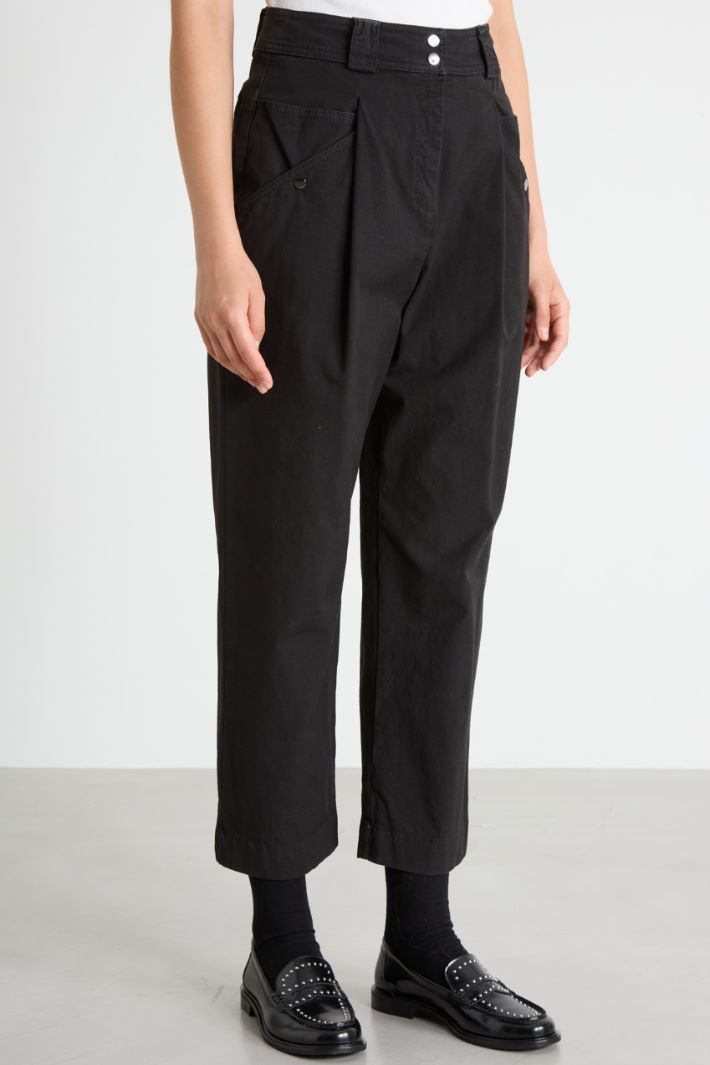 Cotton baggy trousers Intrend - 2