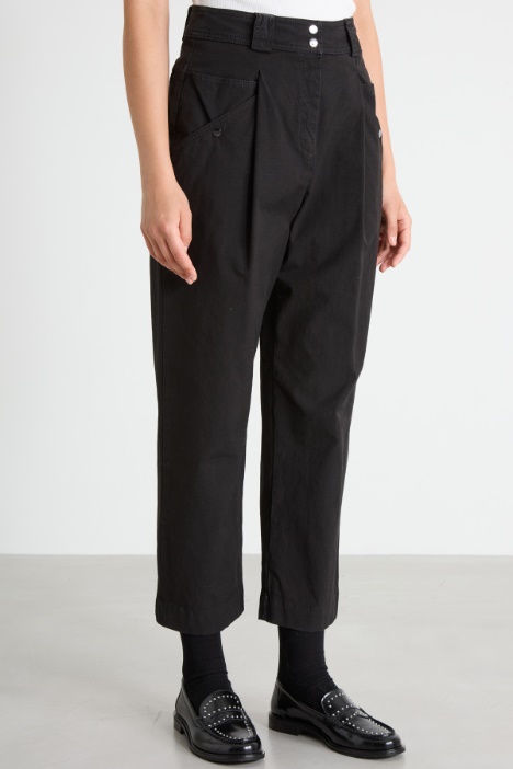 Pantaloni baggy in cotone