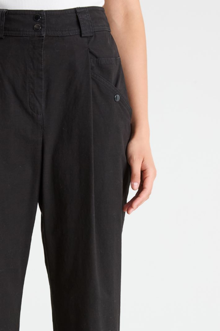 Cotton baggy trousers Intrend - 3