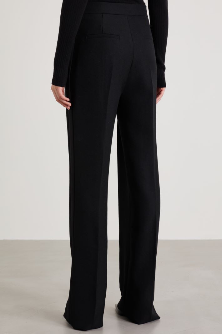 Textured wool trousers Intrend - 3