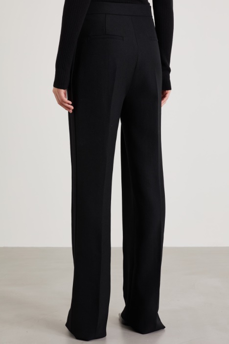 Pantalones texturizado de lana