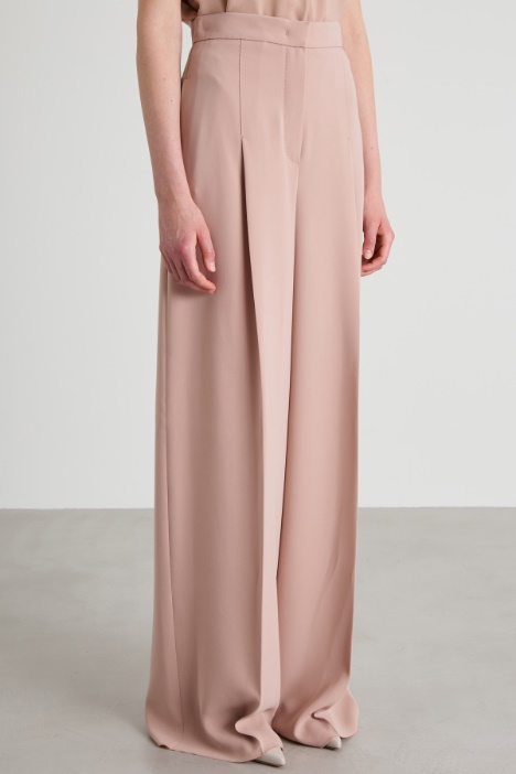 Pantalone largo in cady