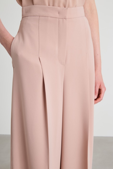 Pantalone largo in cady