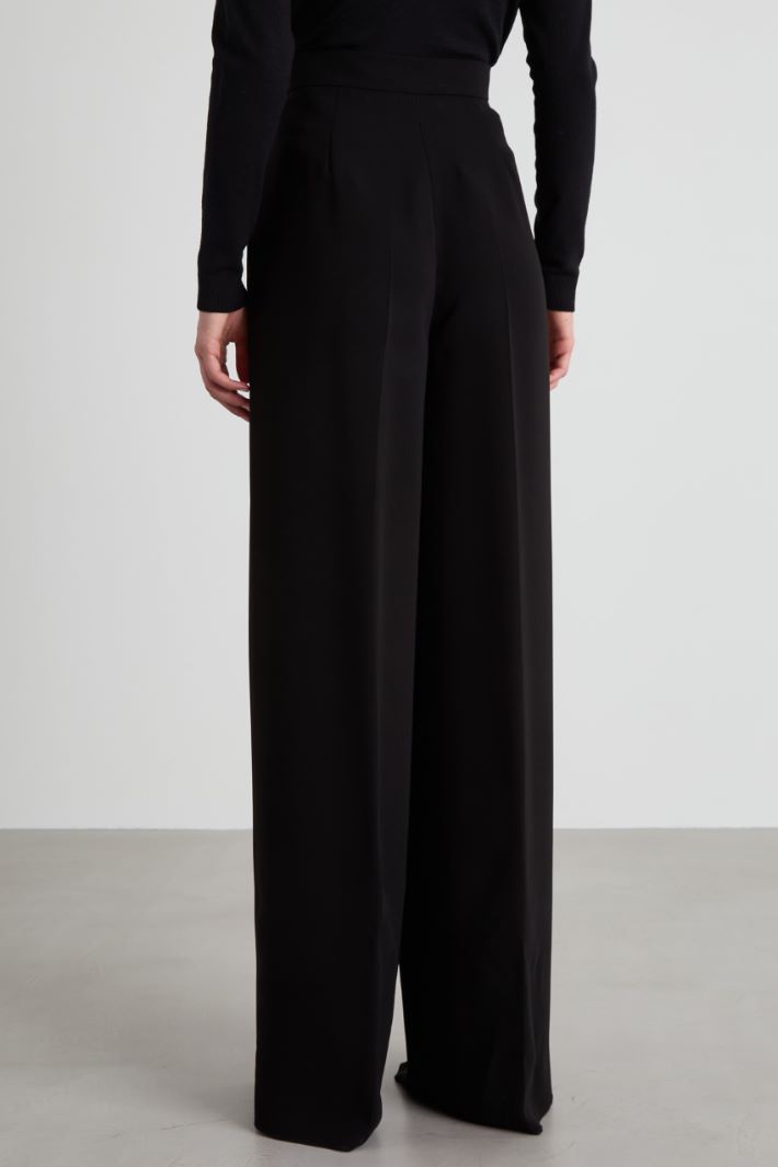 Pantalone largo in cady Intrend - 3